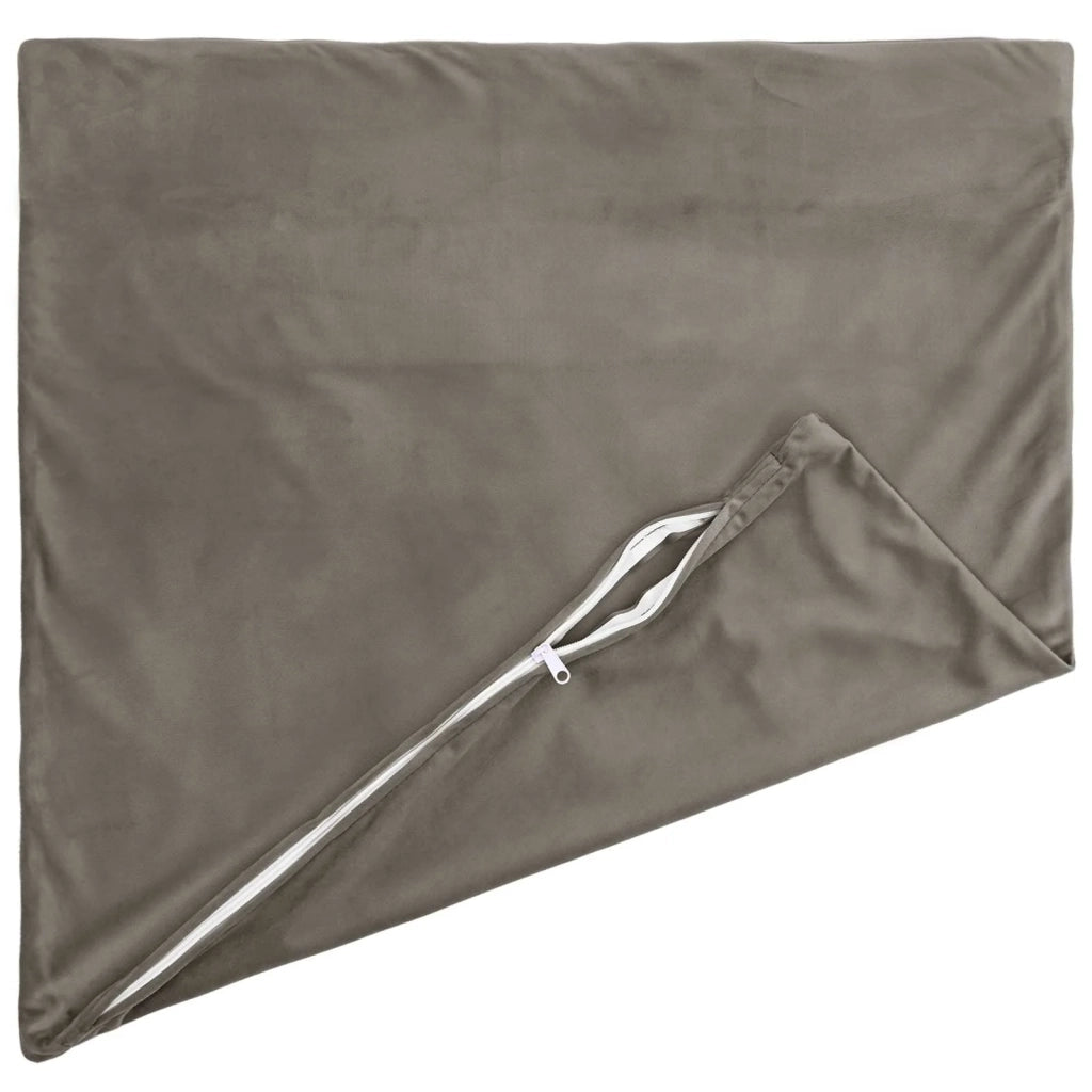Federa 6 pcs HEERLEN Grigio Chiaro 65 x 65 cm Velluto 912876