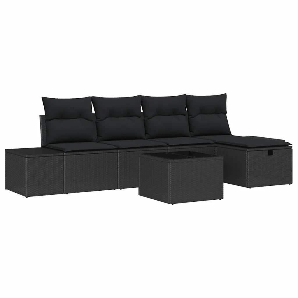 Set di divani con cuscino 5 pcs polyrattan 3360704
