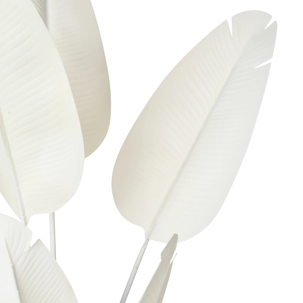 Pianta artificiale in vaso in plastica bianca 123 cm ambienti stile moderno