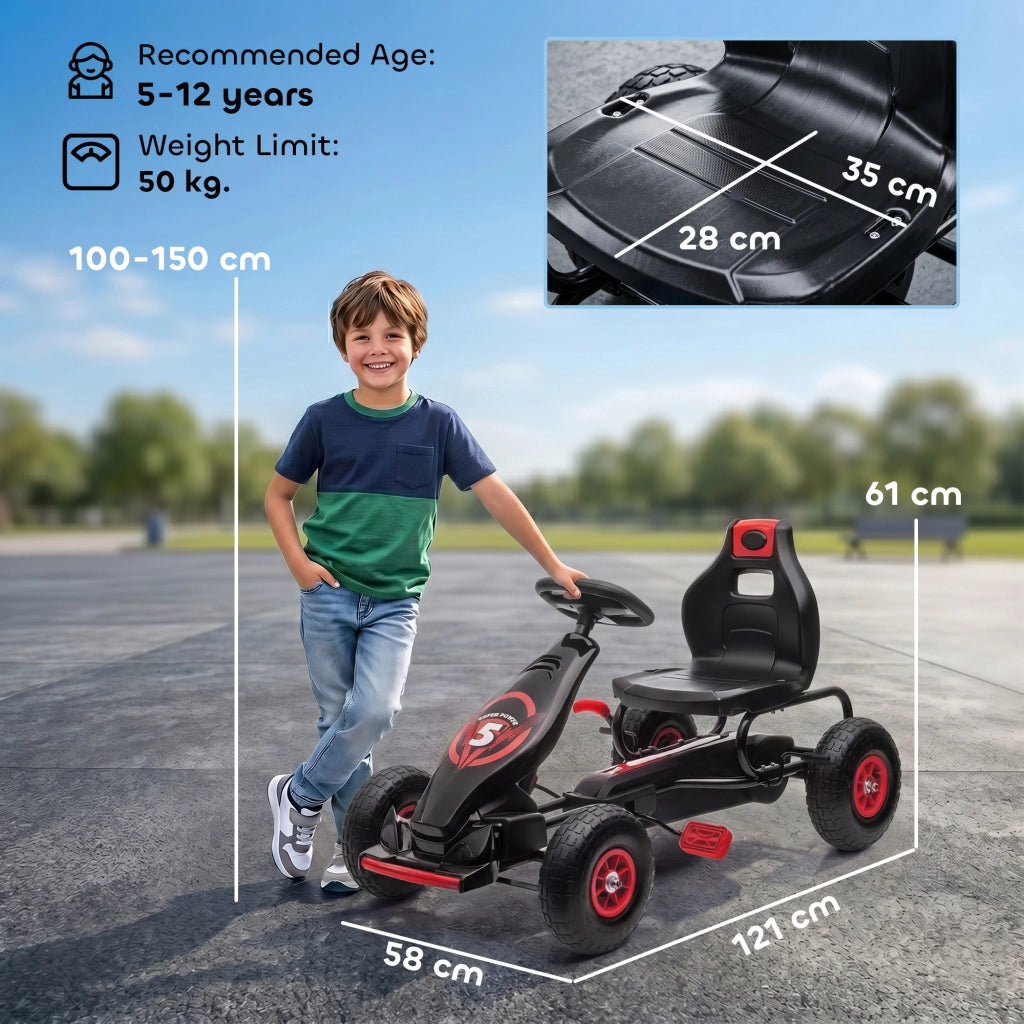 Go Kart a Pedali per Bambini ¨C Minimal ¨C Rosso