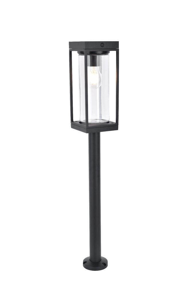 Paletto lampada da giardino solare Lutec FLAIR nero