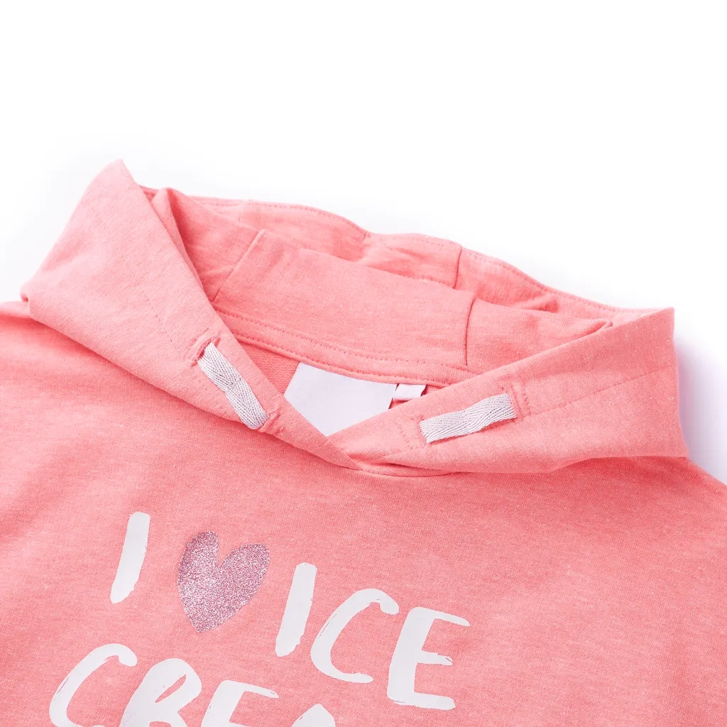 Felpa con Cappuccio da Bambina Rosa Brillante 92 11419