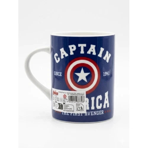 mug avengers collegiate 330cc captain america
