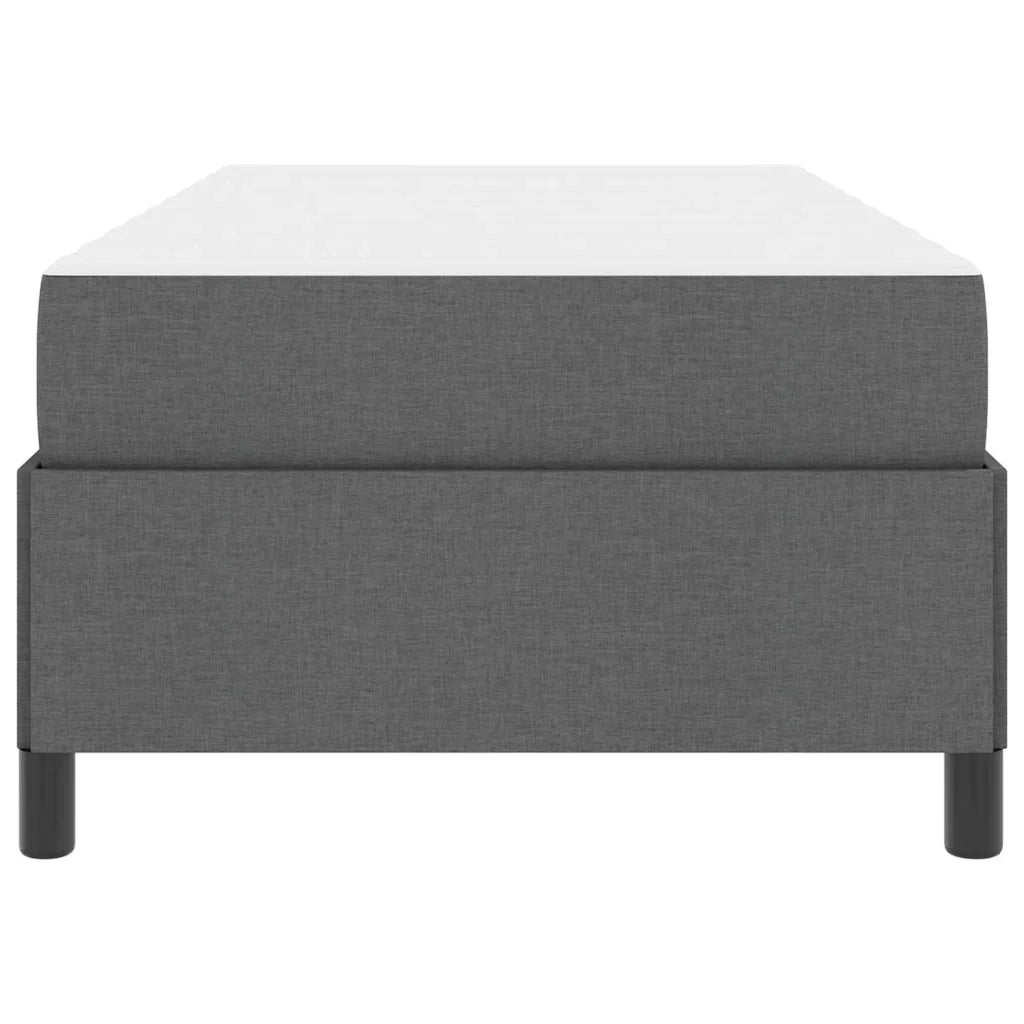 Letto a molle Grigio scuro 80 x 200 cm Tessuto