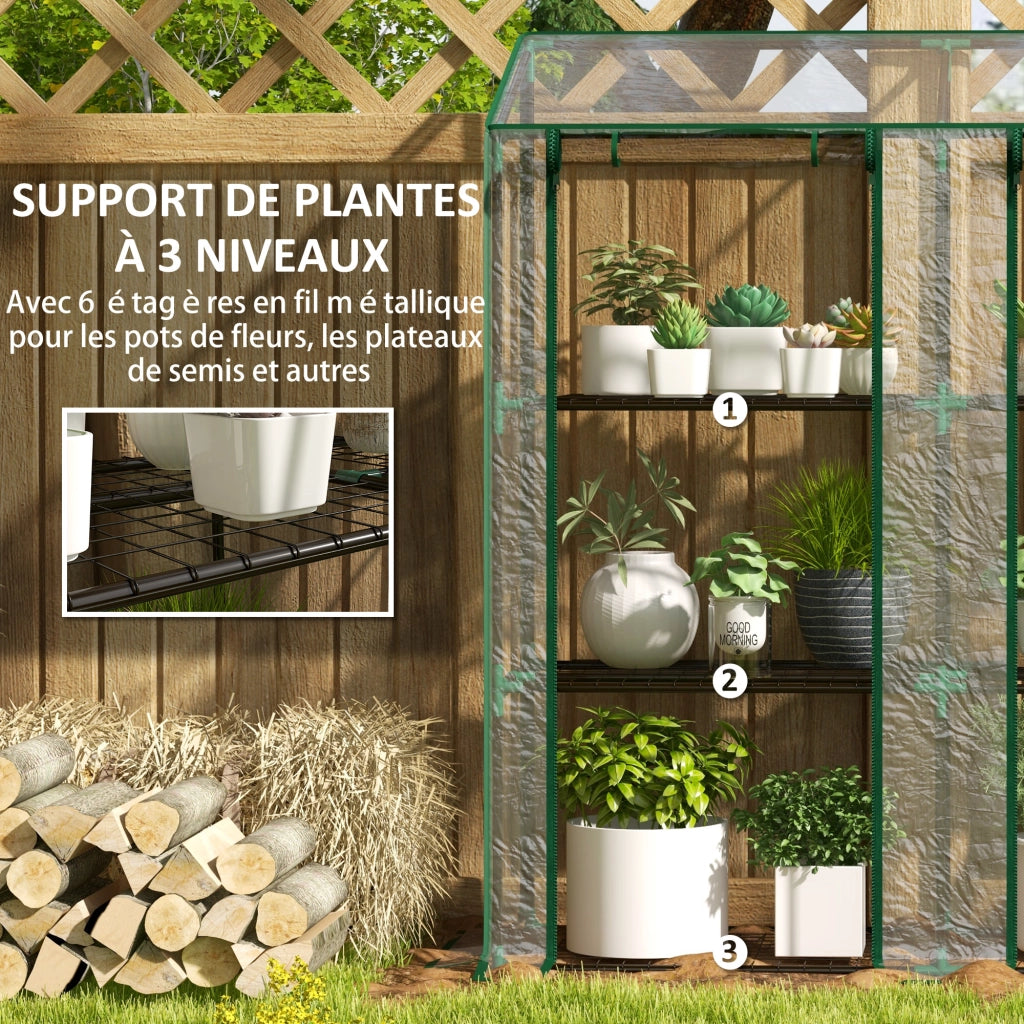 Serra da giardino 3 livelli ¨C Minimal ¨C 143x46x141/151 cm