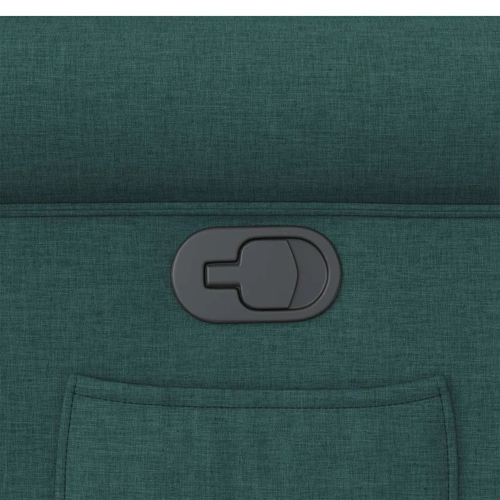 Poltrona Reclinabile in Tessuto Verde Scuro 4015642