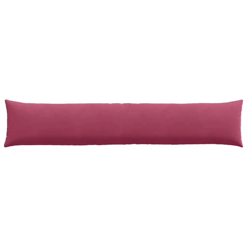 Cuscini da Divano 2 pz-Set di 2 Cuscini per Sofa Rosso Vino 200 x 40 cm Tessuto in Cords
