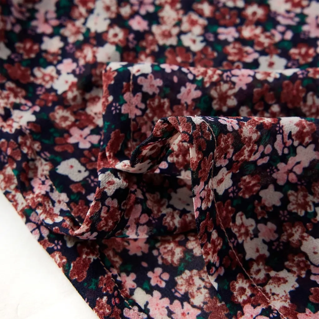 Camicia da Bambina a Maniche Lunghe Rosa Scuro 104