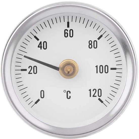 Termometro Bimetallico 63mm - Impermeabile - Resistente allo Sporco - Misurazione Rapida - Per Tubi/Olio/Imbarcazioni - Alta Durata