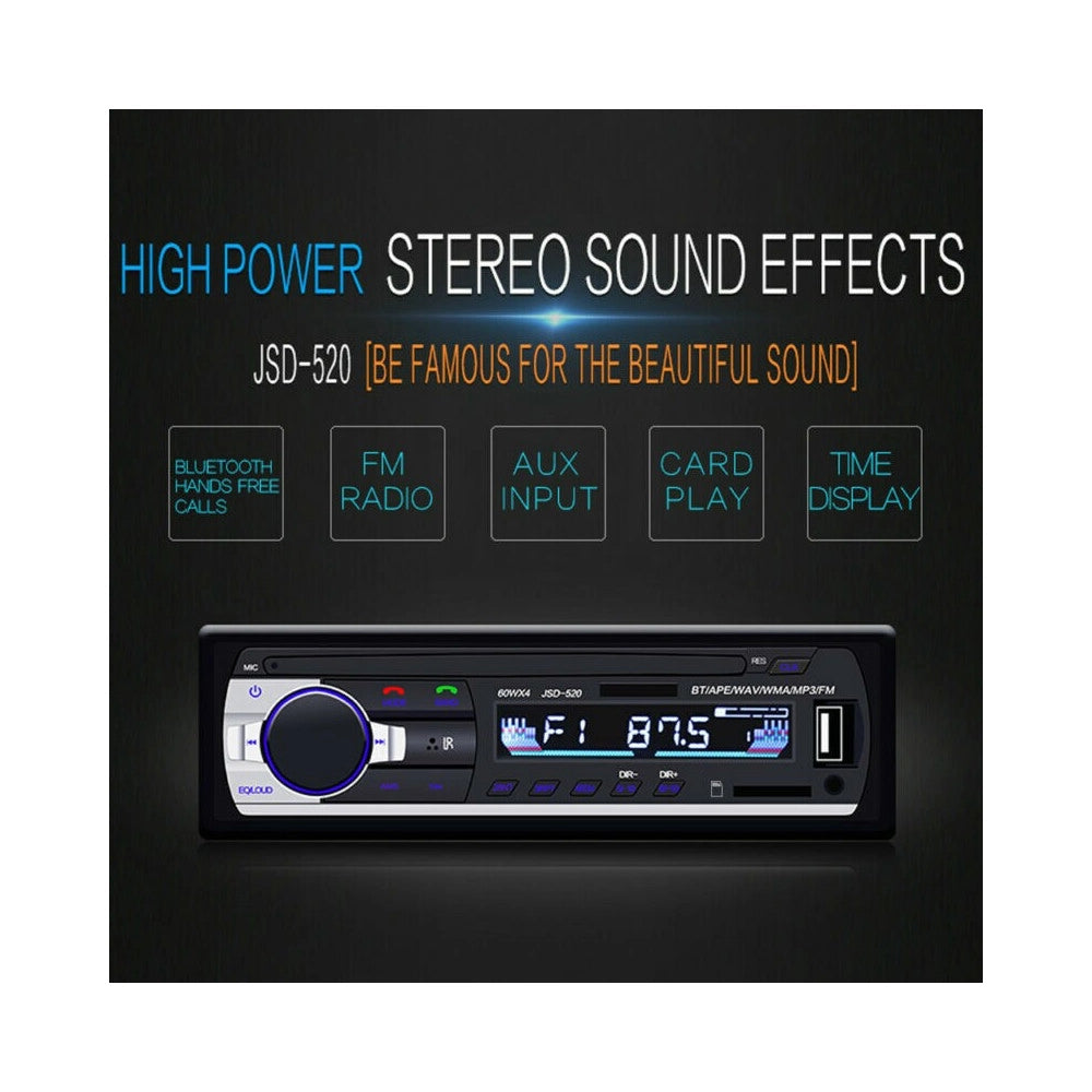 Trade Shop - Autoradio Lettore Mp3 Ca001b Sistema Audio Auto Universale 1 Din Bluetooth Aux -