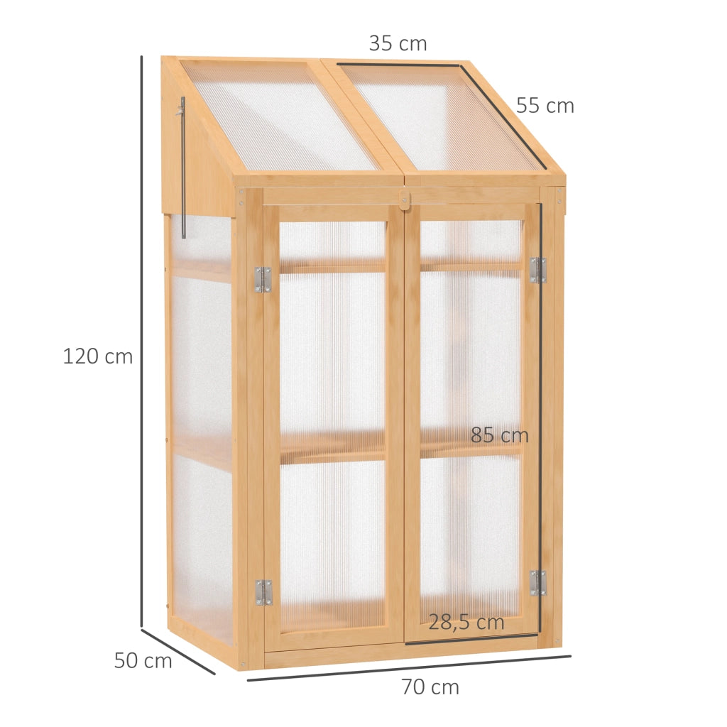 Serra da giardino ¨C Minimal ¨C marrone, legno, 70x50x120 cm