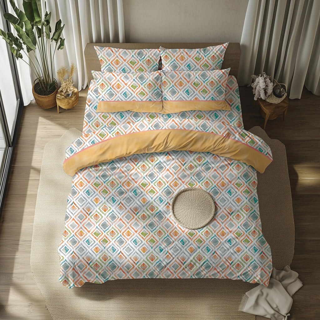 Sasila, set Completo Letto Singolo in Policotone, Giallo