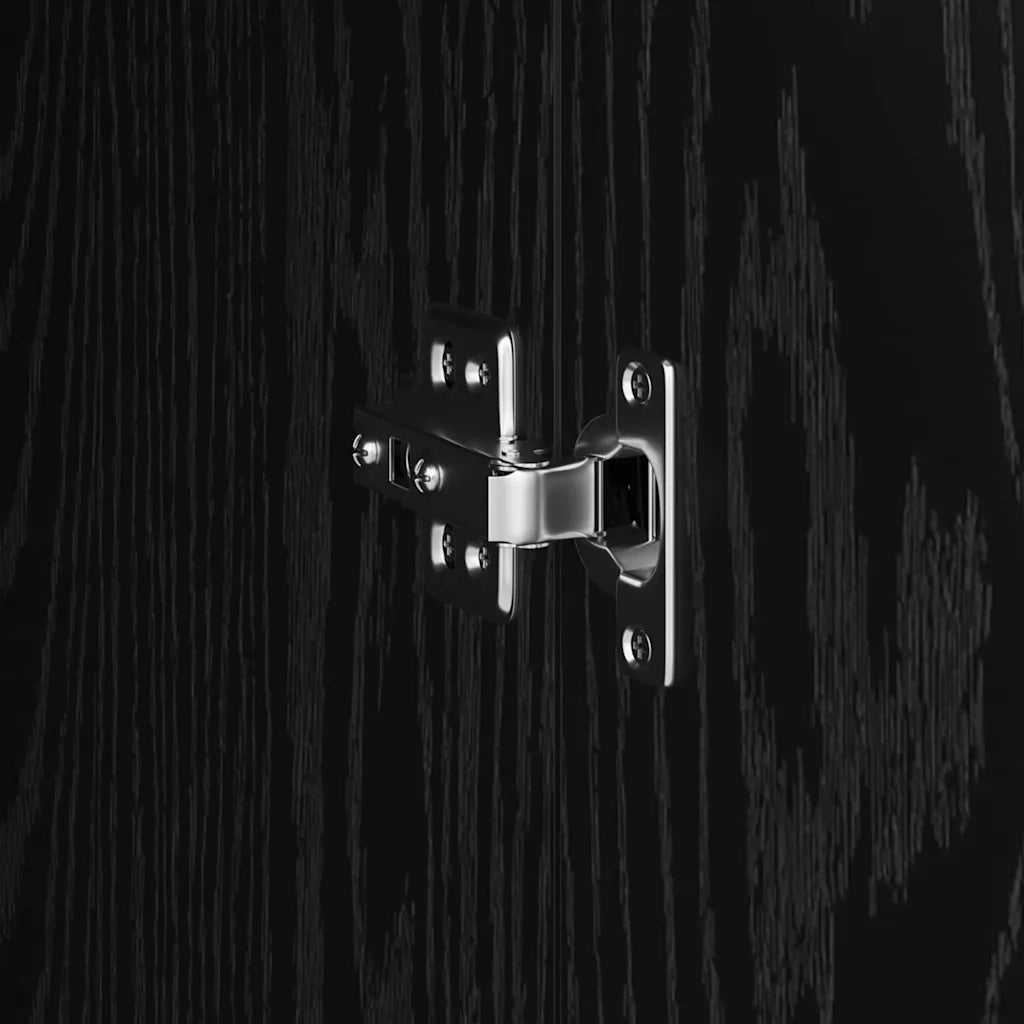 Credenza Rovere Nero 35 x 39 x 168 cm 869331