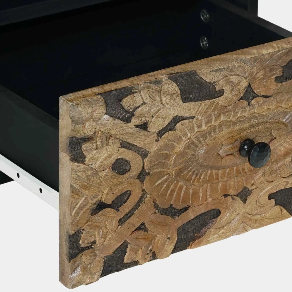 Mobiletto da Letto con cassetto 2 pcs Marrone 40 x 33 x 46 cm 4018339