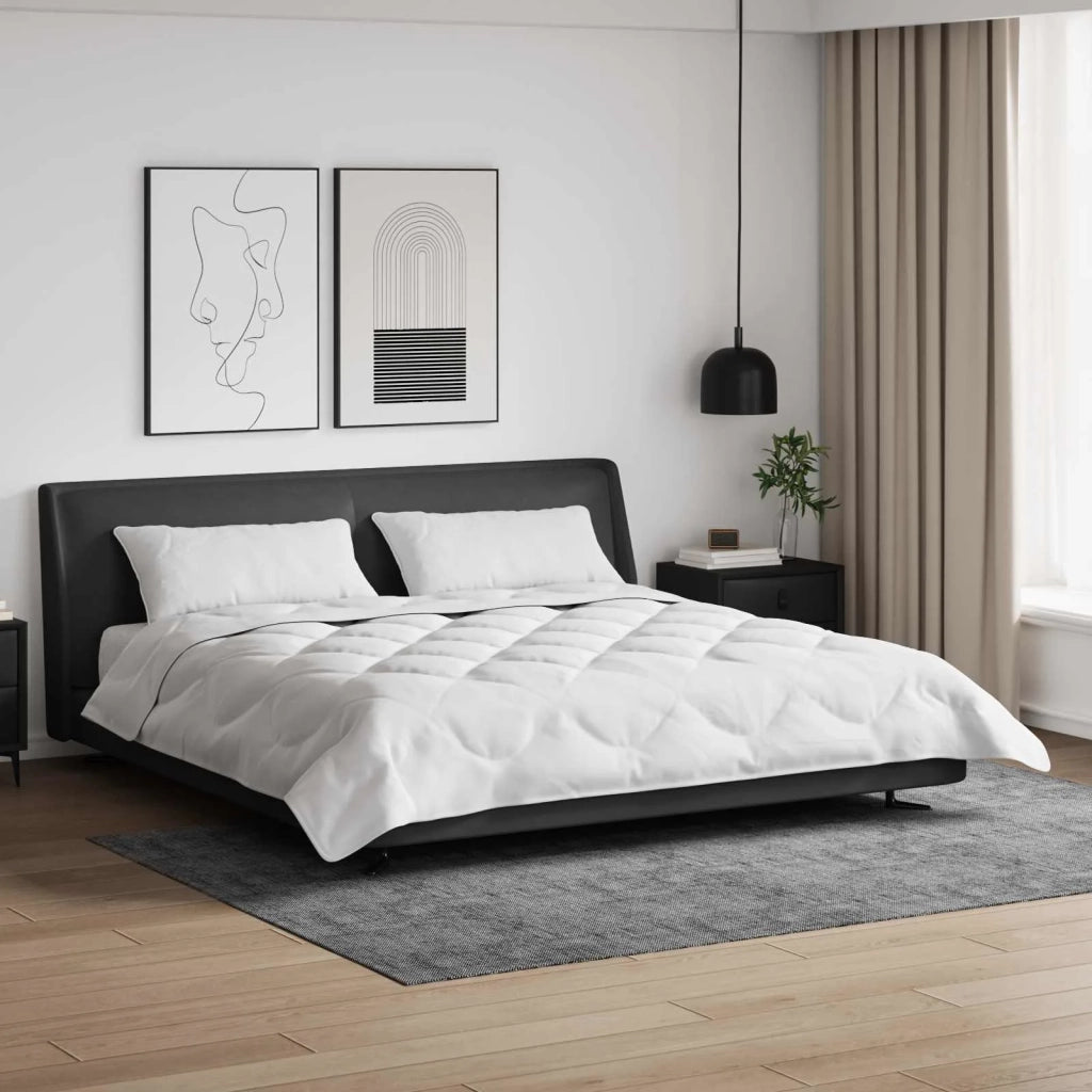 Duvet Estivo con cuscino 3 pcs Bianco Microfibra 3377305