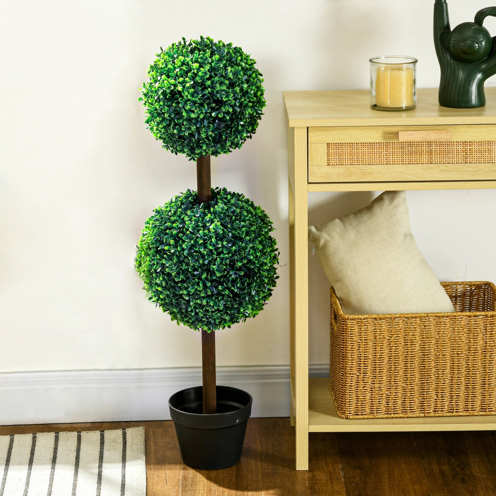 Albero di bosso artificiale ¨C Minimal ¨C 2 pezzi, 90 cm, verde