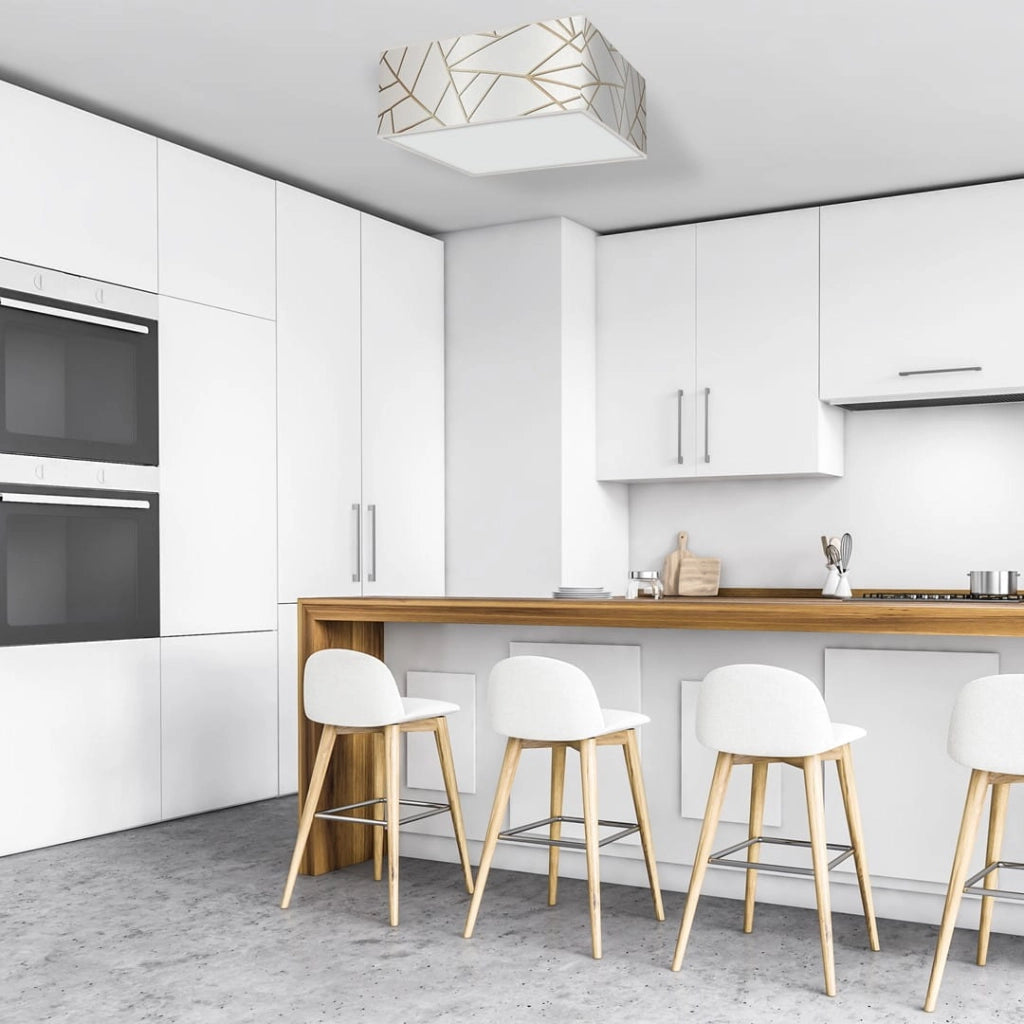 Plafoniera soffitto Milagro Ziggy bianca 50cm 3xE27