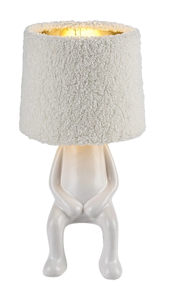 Lampada da tavolo Rabalux Smurfy crema ceramica E14