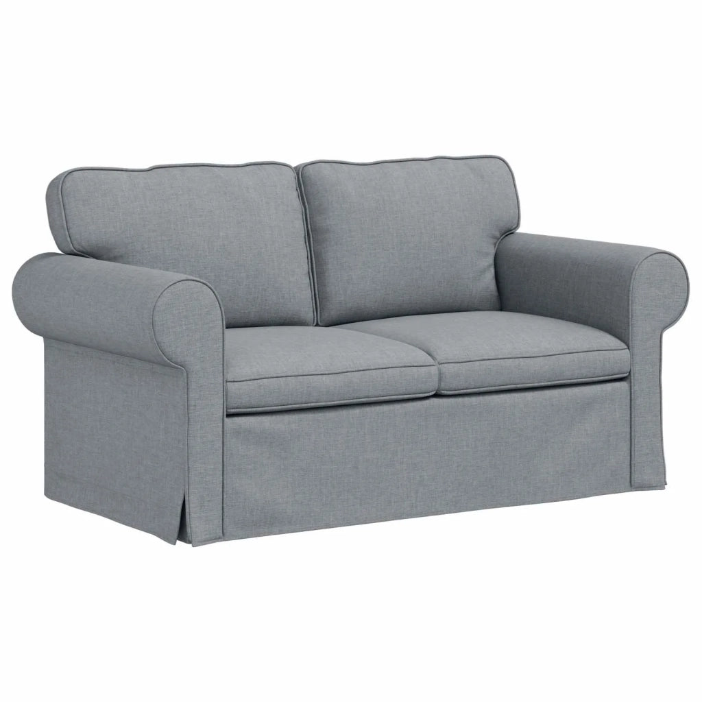 Set di divani 2 pcs Grigio chiaro 155 x 82 x 80 cm Tessuto 3407486