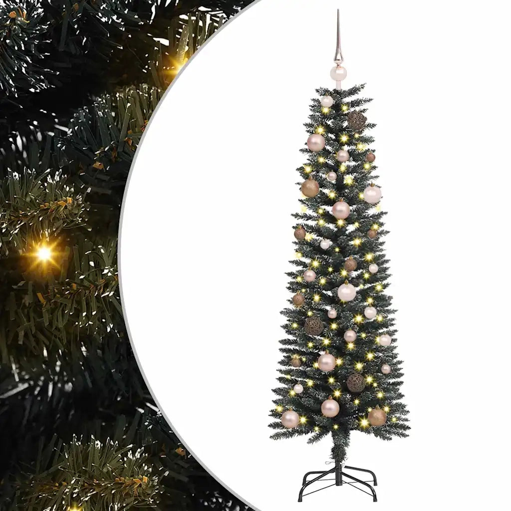 Albero di Natale artificiale con 150 LED Verde 150 cm 3395926