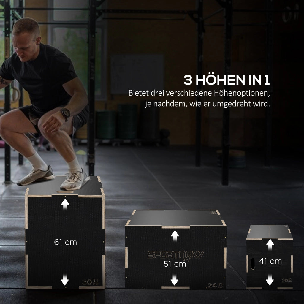 Plyo Box ¨C zephmum ¨C Nero 61x51x41 cm