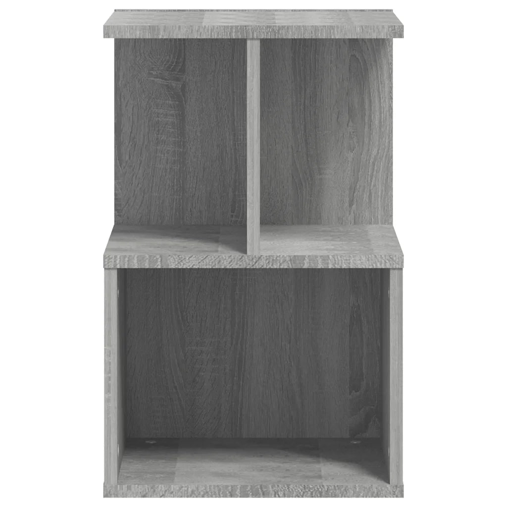 Comodini 2 pz-Set di 2 Tavolino da notte Grigio Sonoma 35x35x55 cm in Legno Multistrato