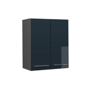 Pensile da cucina Fame-Line Blu scuro lucido/Antracite 60 cm Vicco