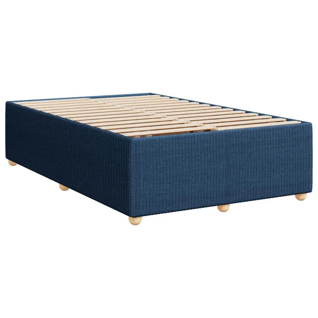 Letto box spring con materasso Blu 120 x 190 cm Tessuto 3452889