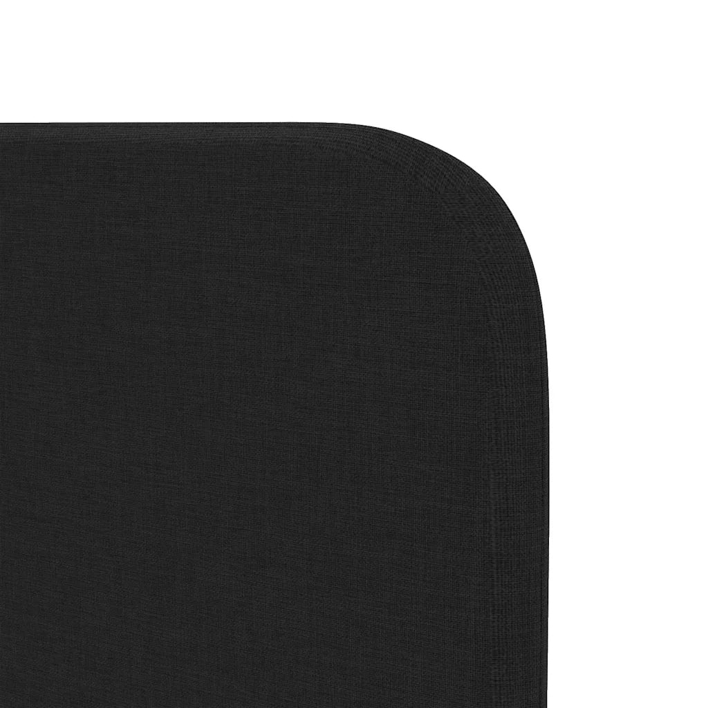 Testiera con testiera Nero 40.5 x 4 x 40.5 cm Tessuto 346578