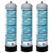 Bombola Co2 usa e getta da 600gr - set da 3 Pezzi