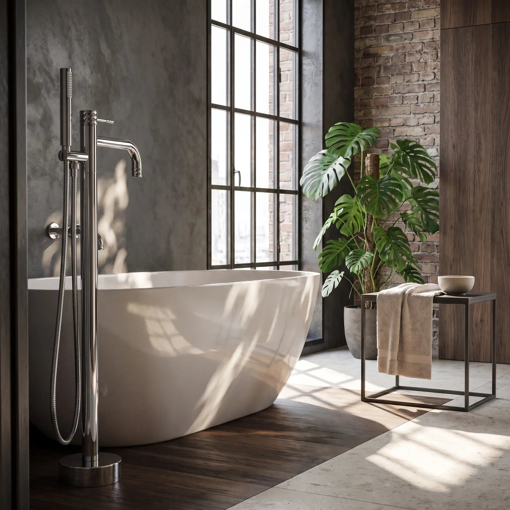 Rubinetto Indipendente Rea Lungo Diamond Chrome