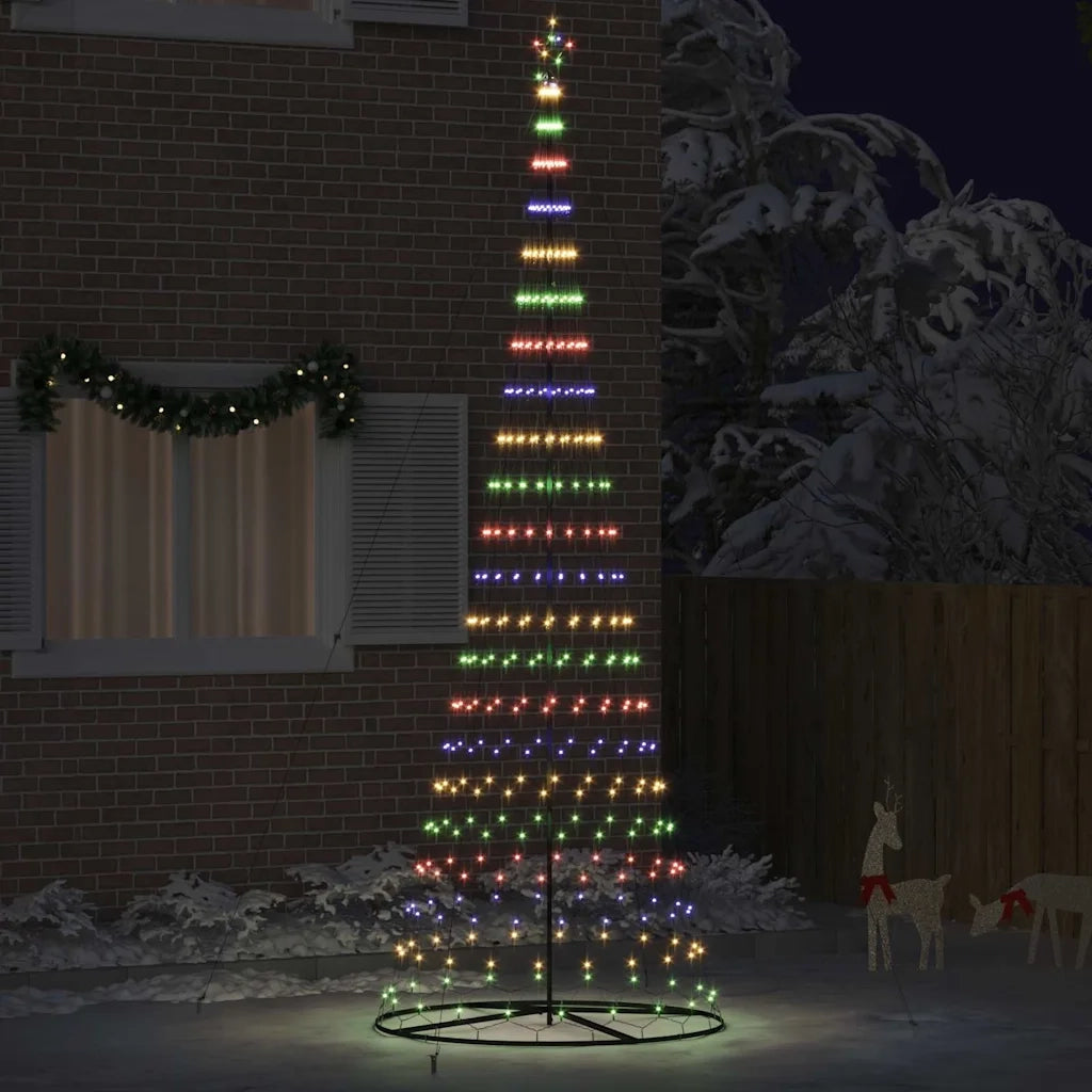 Albero di Natale | Decorazioni natalizie LED con 455 LED Multicolore 399 cm Metallo