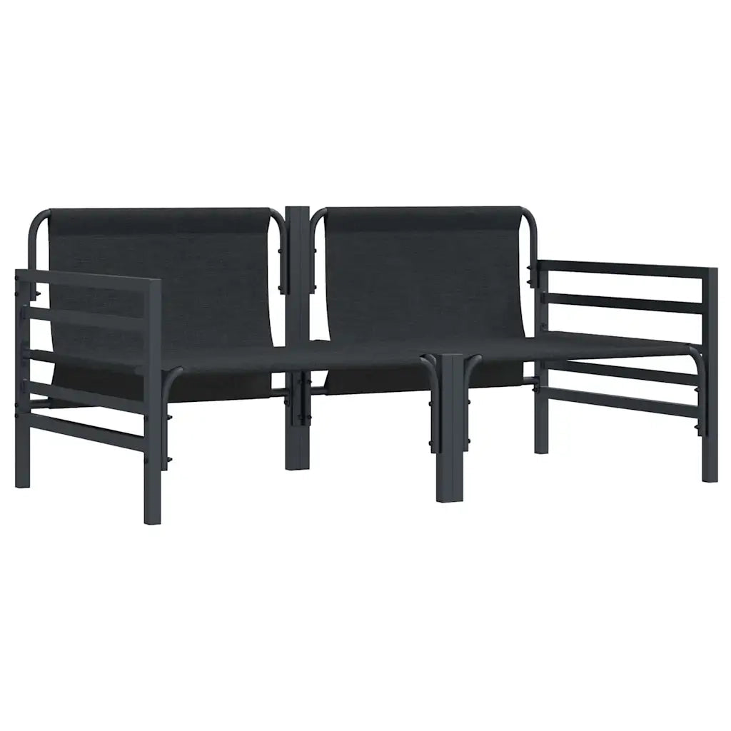 Mobili da Esterno 2 pcs Antracite 80 x 80 x 71 cm Acciaio