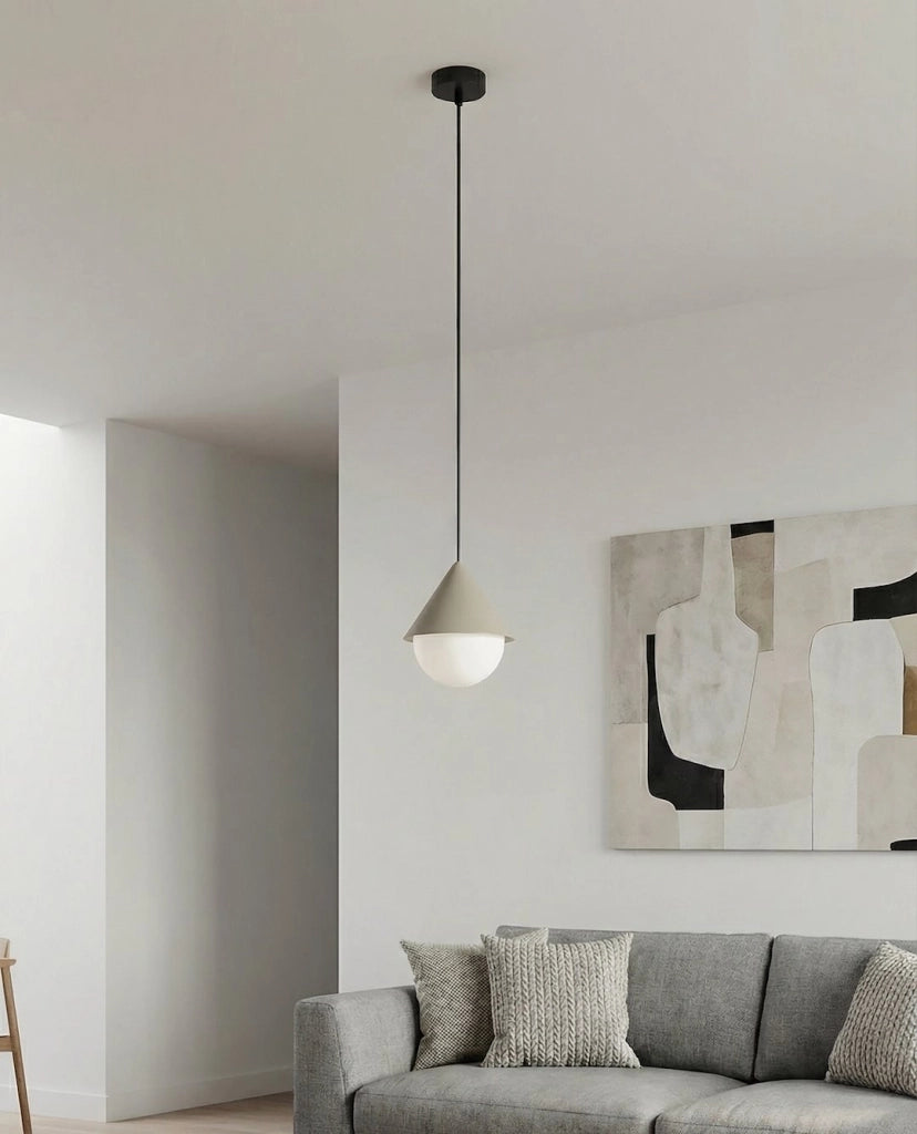 Lampada sospesa GIRO 1xG9 nera beige bianca Emibig