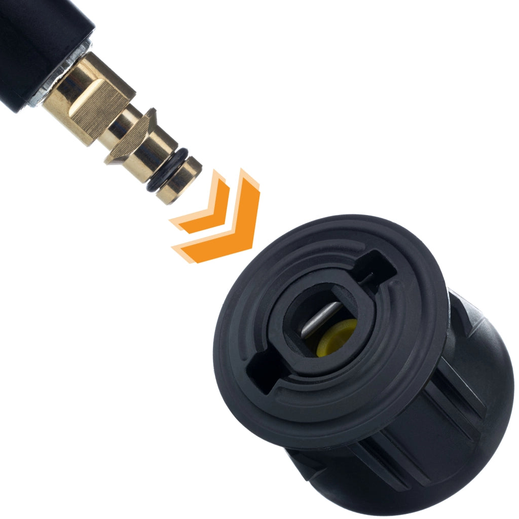 Tubo Alta Pressione 10m di Ricambio – Compatibile con Idropulitrice Kärcher K2–K7 | Click Connect, Nylon, 180 Bar, 60°C