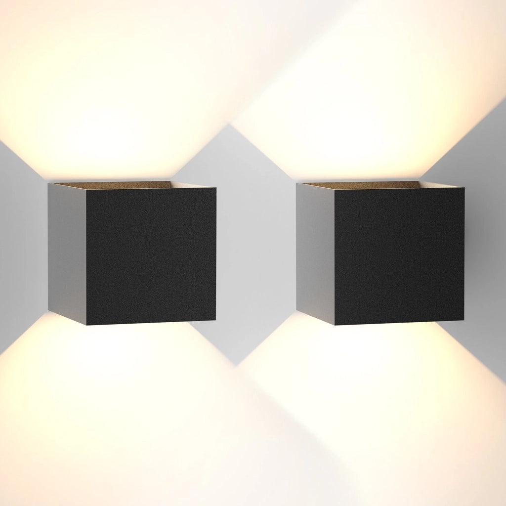 ZMH Applique a LED nere Applique moderne per esterni per la camera da letto