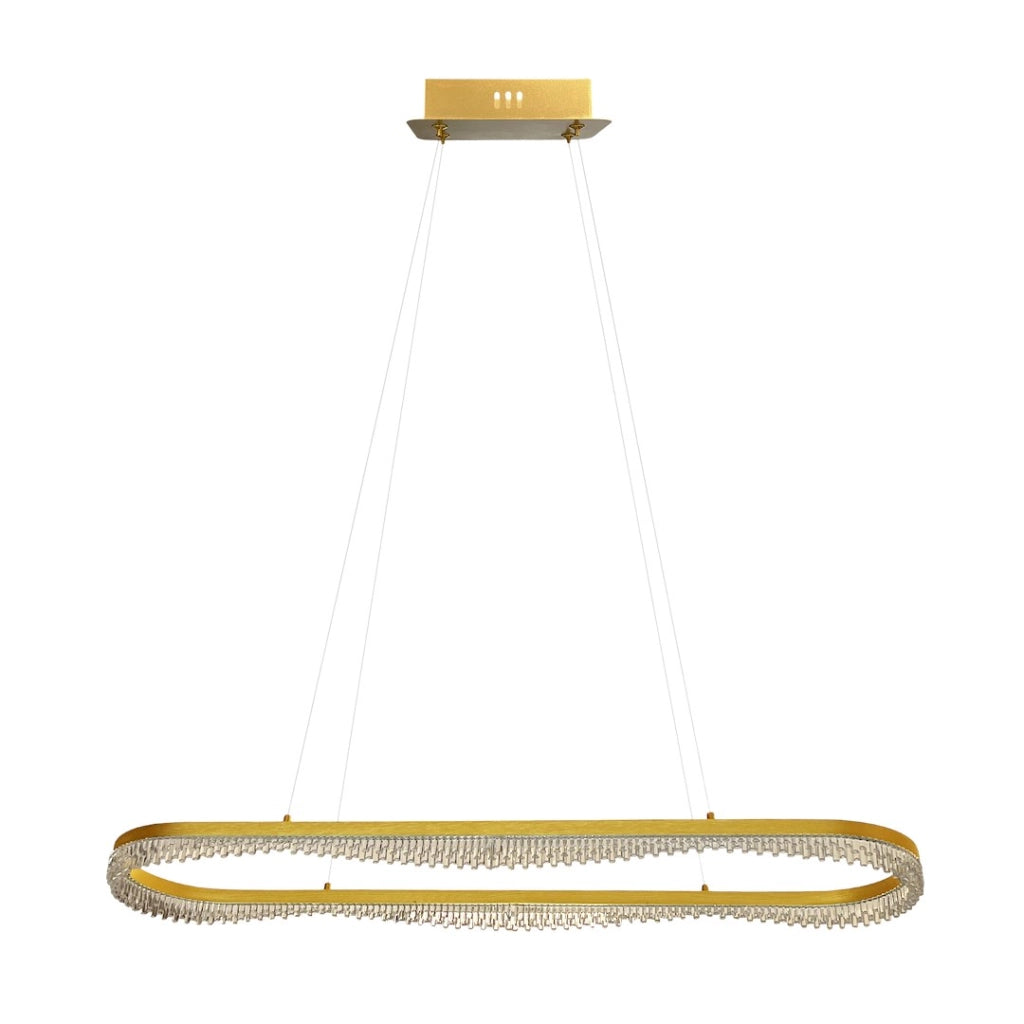 Lampada sospesa PRECIOSA oro LED 45W 4000K Milagro