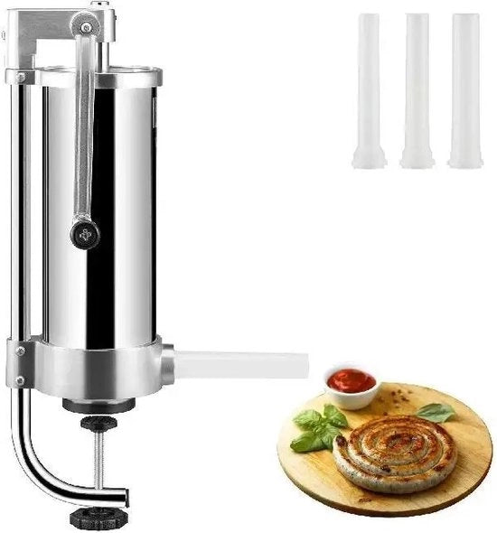 Worstenmaker Manuale a 3 Pezzi - Verticale - 3L - 15,3x16,9x52cm