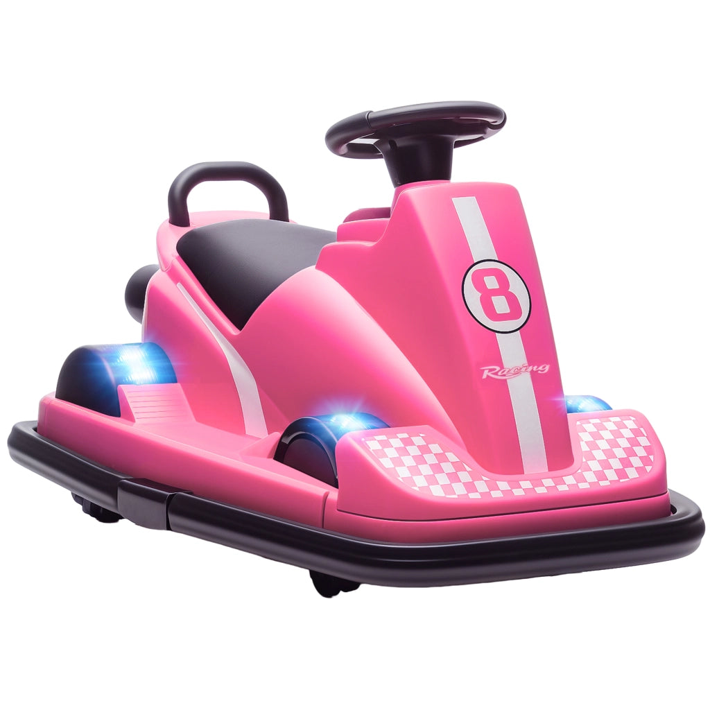 Autoscooter Bambini 360¡ã LED Rosa ¨C Minimal ¨C 3-8 Anni