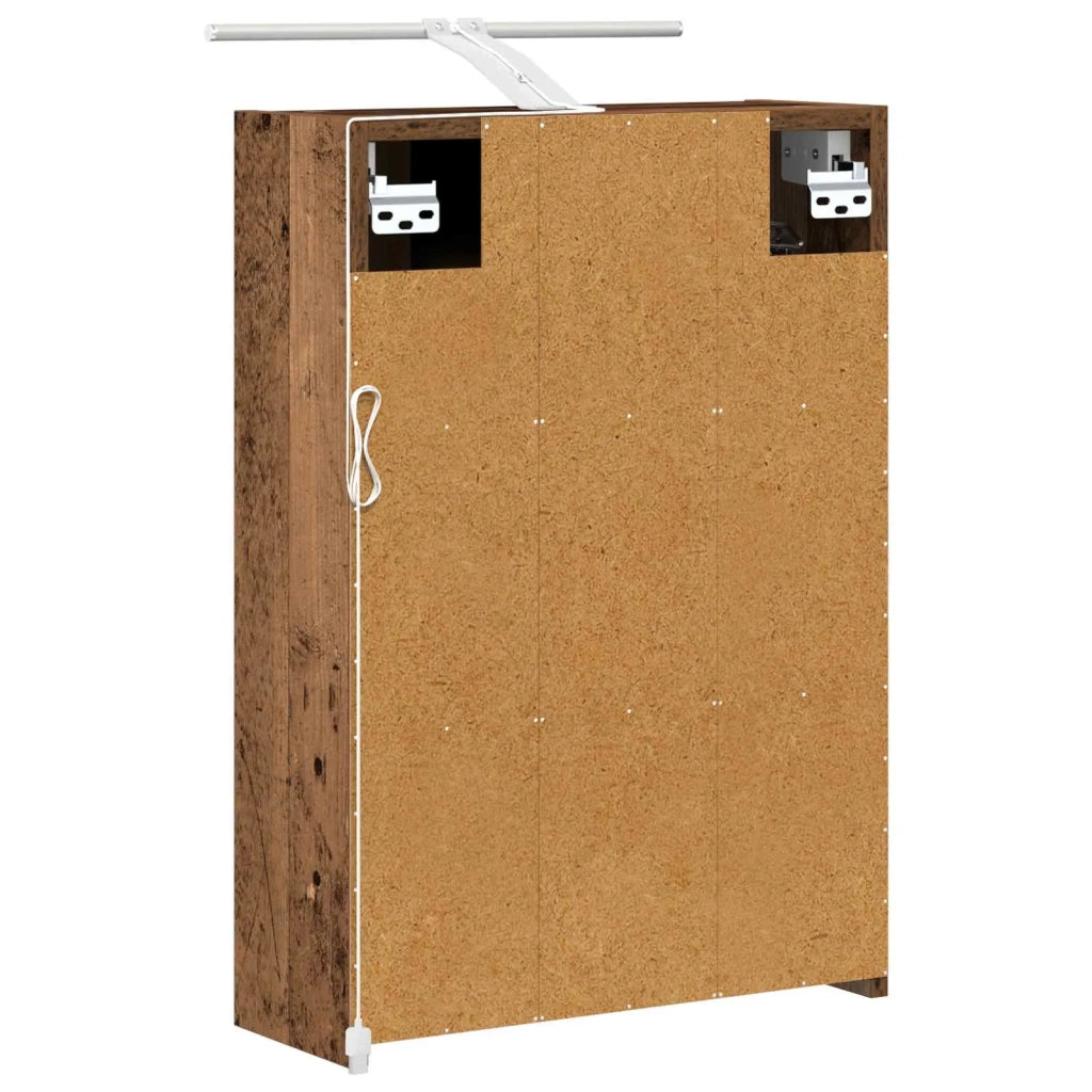 Mobiletto per specchio da bagno Legno vecchio 43 x 16 x 62.5 cm 889149