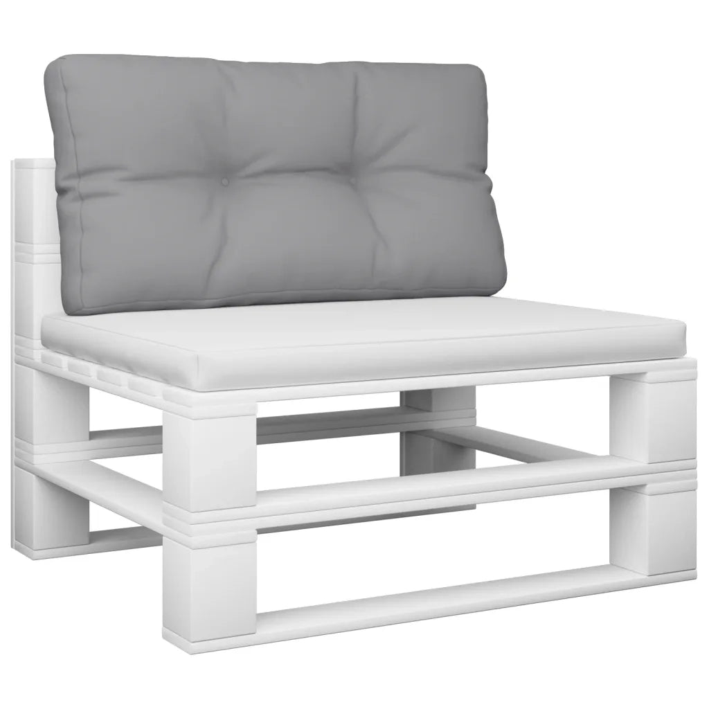 Cuscino per Pallet Grigio 70x40x12 cm in Tessuto 360580