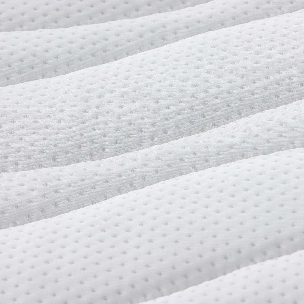 Topper per materasso Bianco 200 x 200 cm Tessuto a maglia 4106411
