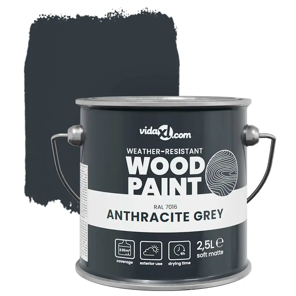 Vernice per legno Grigio 2,5 L Stampa da parete 4008539
