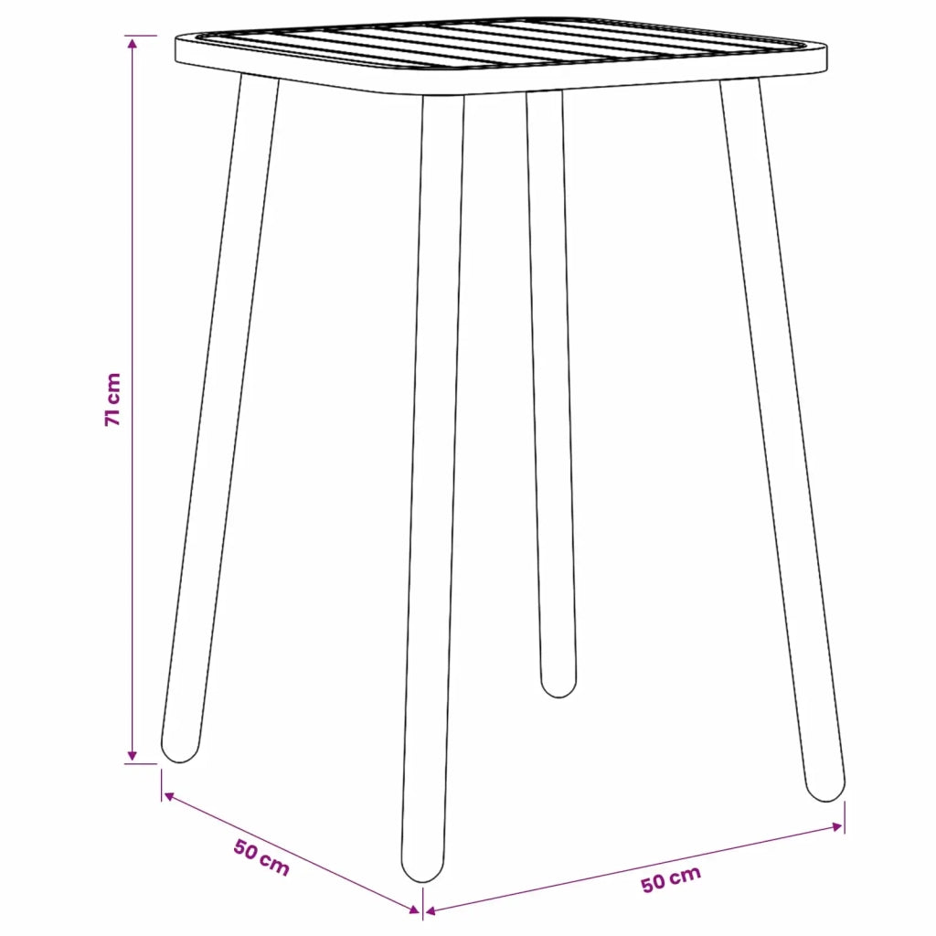 Set da pranzo 7 pz Antracite Acciaio 3422856