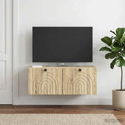 Mobile Porta TV da Muro Rovere Sonoma 78,5 x 41 x 30 cm 898177