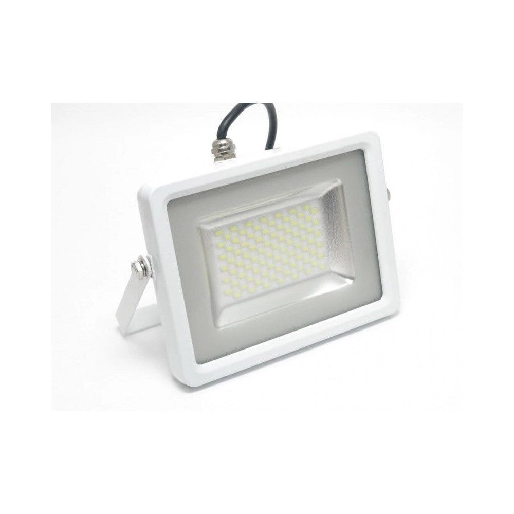 Trade Shop - V-tac Faro Led Smd 10w 20w 30w 50w 100w Ultra Slim Da Esterno Colore Bianco - -bianco Caldo-10 Watt