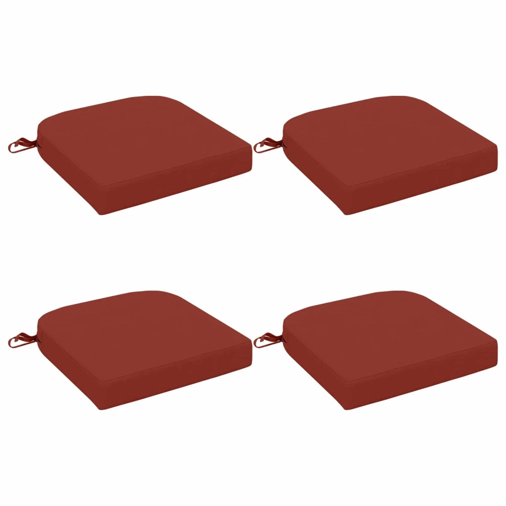 Cuscini per sedile a 4 pezzi SOEST 4 pcs 100% Poliestere Rosso 945182