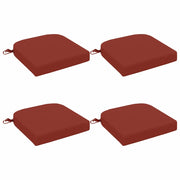 Cuscini per sedile a 4 pezzi SOEST 4 pcs 100% Poliestere Rosso 945182