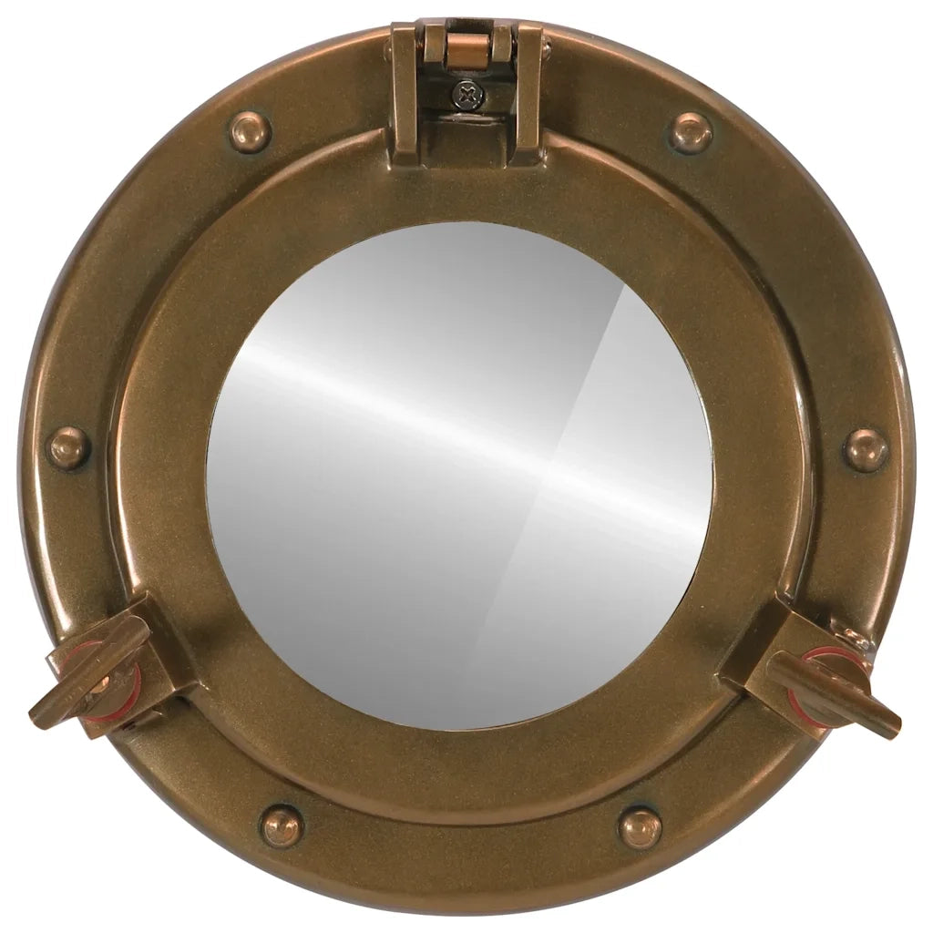 Specchio da Parete | Specchio decorativo Design Obl¨° ?23 cm in Alluminio e Vetro
