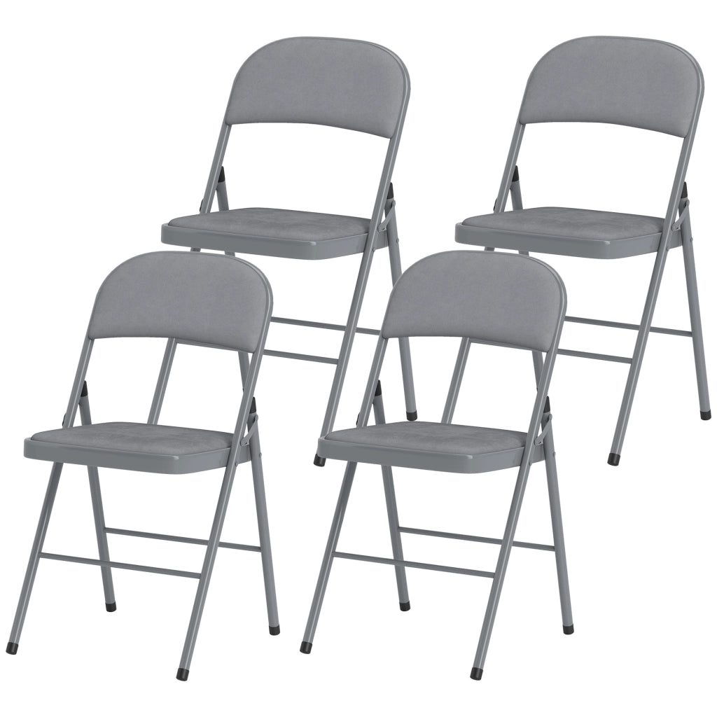 Sedia Pieghevole Imbottita ¨C Minimal ¨C Grigio Chiaro